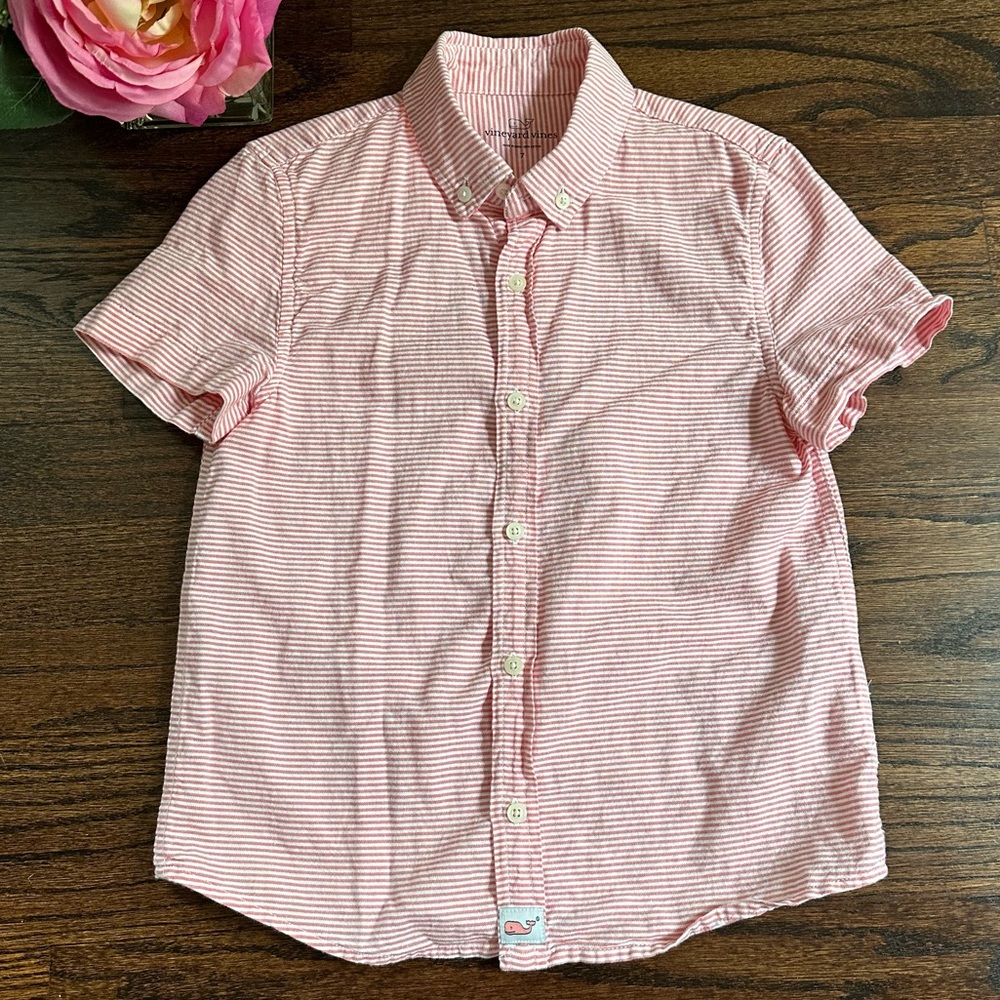 Vineyard Vines striped oxford shirt, size 7